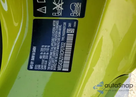 2024 BMW M4 Competition from USA, damaged, VIN WBS43AZ01RCP07632